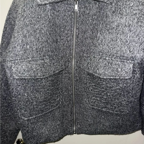 H&M KIDS FELTED SHACKET 14YR Gray Jacket - Picture 3 of 4